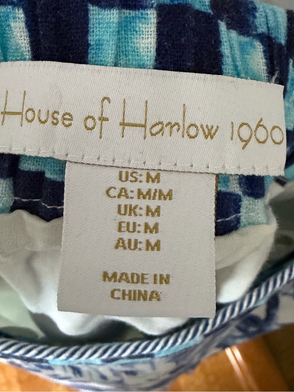 House of Harlow 1960 Blue and White Floral Tiered Maxi Skirt - Picture 3 of 3